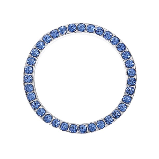 Botón de encendido del coche Anillo de decoración, diamante de cristal, para el estilo del coche, 2 PCS