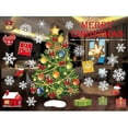 thumbnail image 3 of Pegatinas adhesivas para ventana de copo de nieve navideñas para vidrio, decoraciones de calcomanías navideñas, 3 of 4