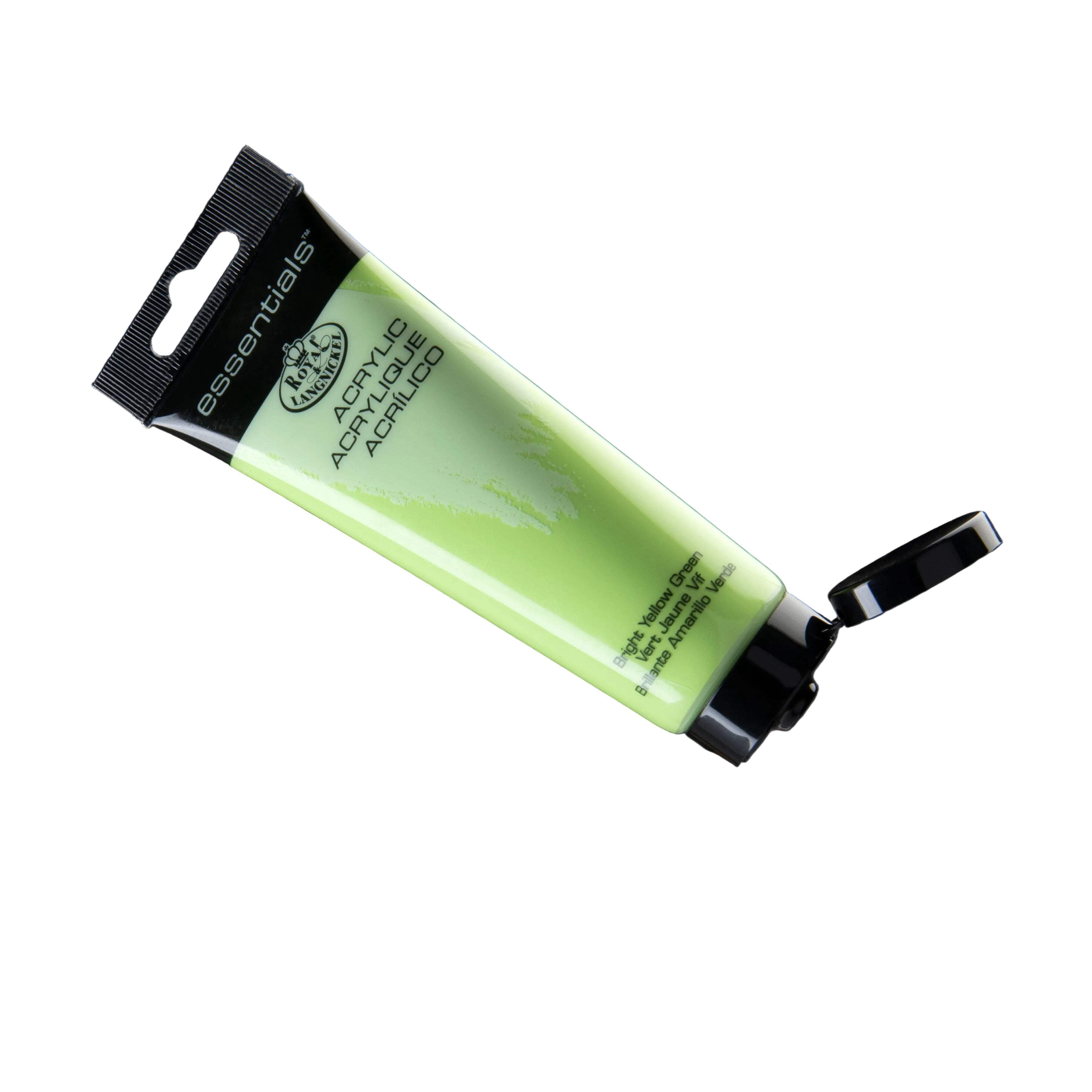 (2 pack) Royal & Langnickel Essentials 120ml Bright Yellow Green Acrylic Artist Paint