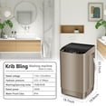 thumbnail image 6 of KRIB BLING Full-Automatic Washing Machine with LED Display, 17.7 lbs Portable Compact Laundry Washer with Drain Pump, 10 Wash Programs 8 Water Levels, Gold, 6 of 6