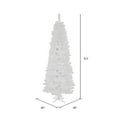 Vickerman PreLit 8.5' White Salem Pencil Pine Artificial Christmas