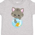 thumbnail image 4 of Inktastic Cute Cat, Little Cat, Kitty, Kitten, Fish Bowl Girls Toddler T-Shirt, 4 of 5