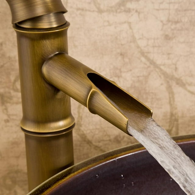 Vintage -Handle Pulldown Kitchen Faucet Bathroom Faucet, Brass Kitchen Sink Faucets, Oil Rubbed Bronze Crevasse