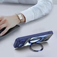 thumbnail image 3 of for Google Pixel 8A Case with Lens Protector, [Foldable Stand & Rotatable Ring Holder], Glossy Shockproof Bumper Dustproof Clear Women Men Case for Google Pixel 8A, Blue, 3 of 10
