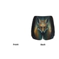 thumbnail image 3 of Cauagu Vintage Pattern Fox Print Women's 2 in 1 Running Shorts Athletic Workout Gym Yoga Shorts Running Shorts for Women-Small, 3 of 7