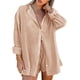 thumbnail image 1 of Txlixc Blusa de manga larga de color sólido y pantalones cortos de cintura elástica Txlixc  moda, 1 of 7