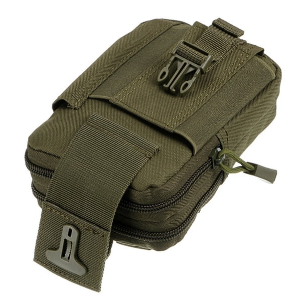 Sac De Ceinture Tactique MOLLE – Poche EDC Compacte En Oxford Pour Téléphone, Randonnée, Vélo Et Camping (noir)