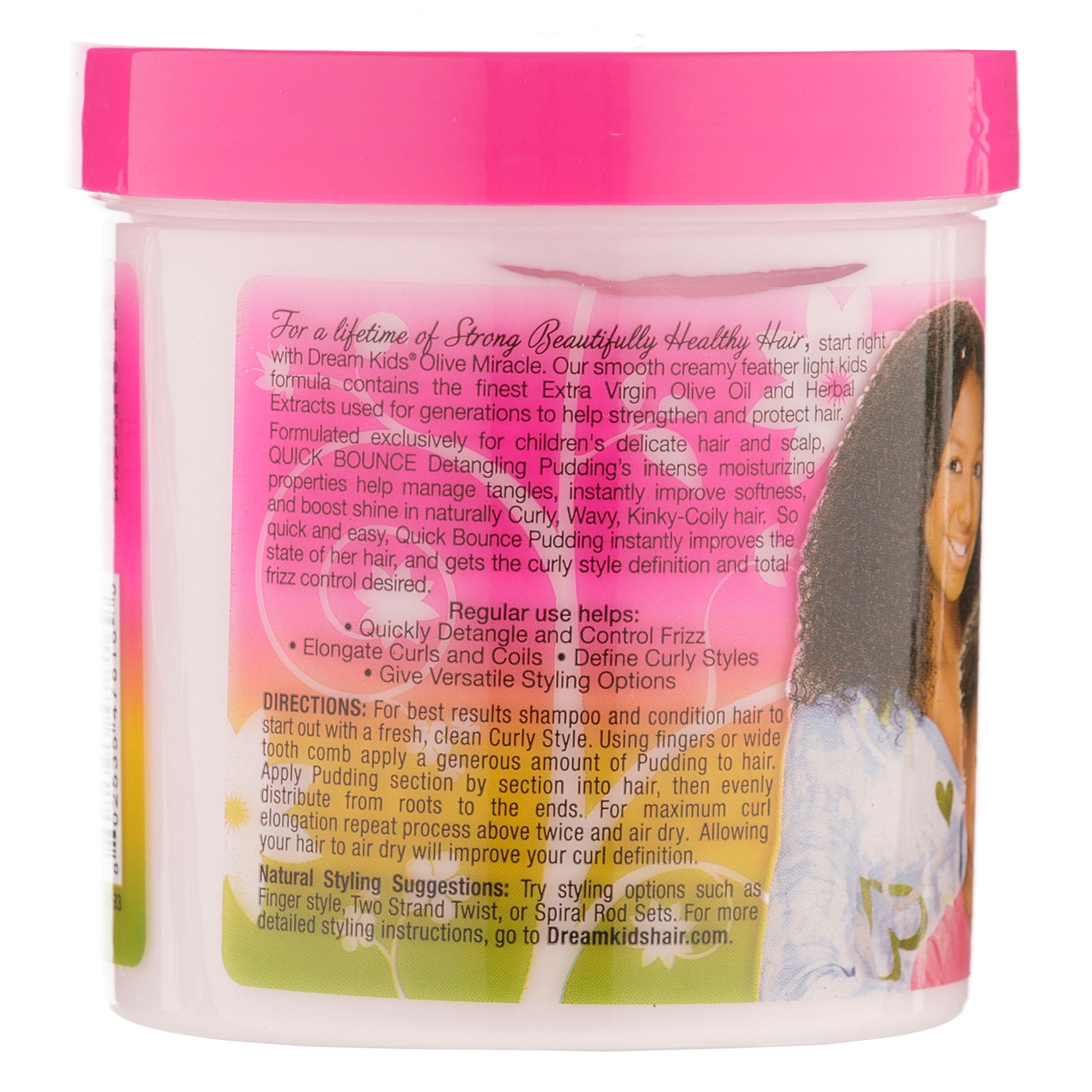 Crème Démêlante African Pride Dream Kids Olive Miracle - 15 Oz (425g), Pour Enfants, Cheveux Délicats