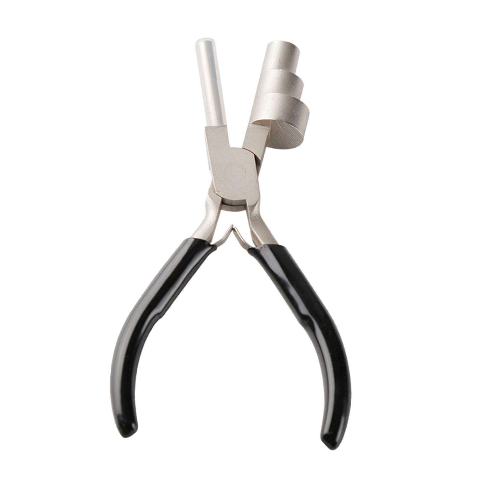 FVDPWYE 3 Stages Bail Pliers with Non-Slip Comfort Grip Handle Round Nose Sturdy Jewelry