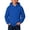 Blue, variant on Boys Girls Hoodie Pullover Drop Shoulder Oversized Kids Sweatshirt Pocket Long Sleeve Soft Casual Tops for Boys Girls