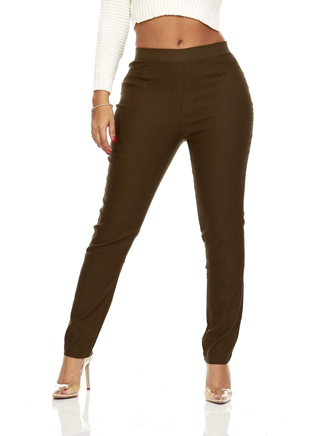 YDX Smart Jeans Womens Juniors Skinny Millennium Pull on Stretch Pants ...