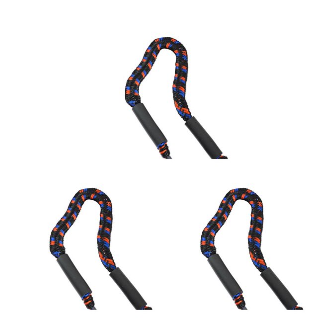 Soidarity 1,22 M tipo de mano PVC látex Kayak velero Bungee Dock Line Wharf Drifting amarre cuerda barcos accesorios negro rojo azul No.06 3piezas