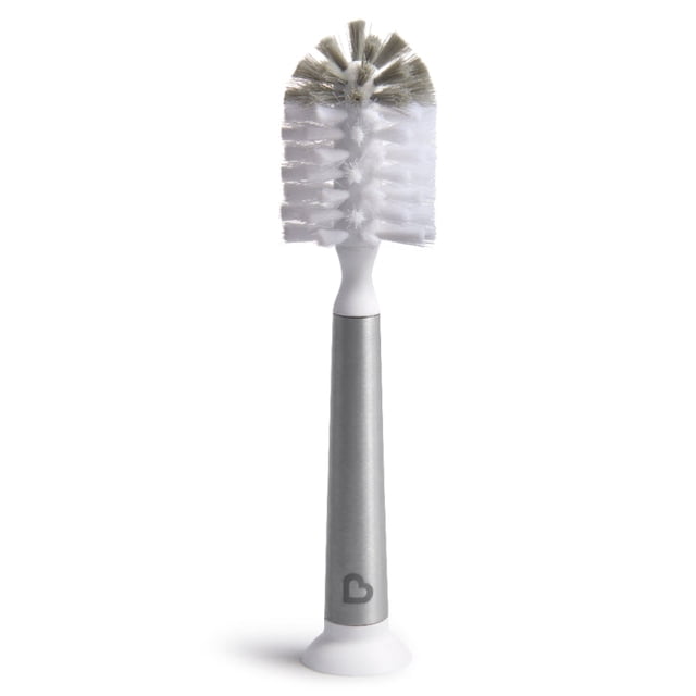 Cepillo para botellas Munchkin Shine de acero inoxidable con repuesto