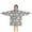 Gray Christmas Snowman, variant on Gray Christmas Santa Pattern Blanket Hoodies for Kids 6-13YR Oversize Wearable Blanket Hoodies for Boys Girls Teens