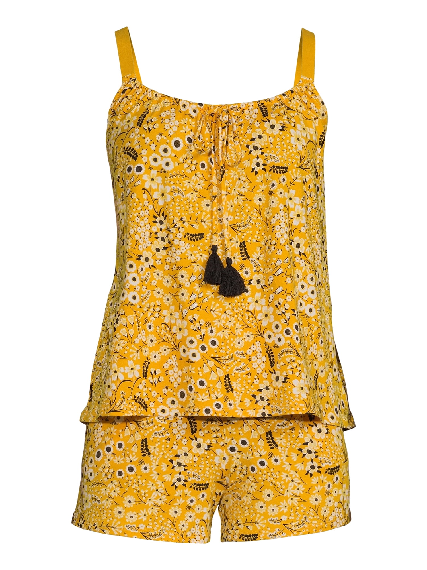 The Pioneer Woman Knit Camisole and Shorts Pajama Set, 2-Piece, Women’s