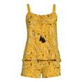 thumbnail image 7 of The Pioneer Woman Knit Camisole and Shorts Pajama Set, 2-Piece, Women’s, 7 of 7
