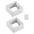 thumbnail image 2 of Caja de cable de cable de 2 piezas de cable con tornillos de 40 mm espaciadores de placas de pared para sala de estar de dormitorio de la oficina casa, 2 of 8