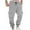 Gray, variant on Havenre Mens Fleece Lined Cargo Sweatpants Fall Winter Thick Warm Athletic Jogger Pants with 6 Pockets Loose Oversized Baggy Drawstring Elastic Waist Outdoor Trousers Black XXXL