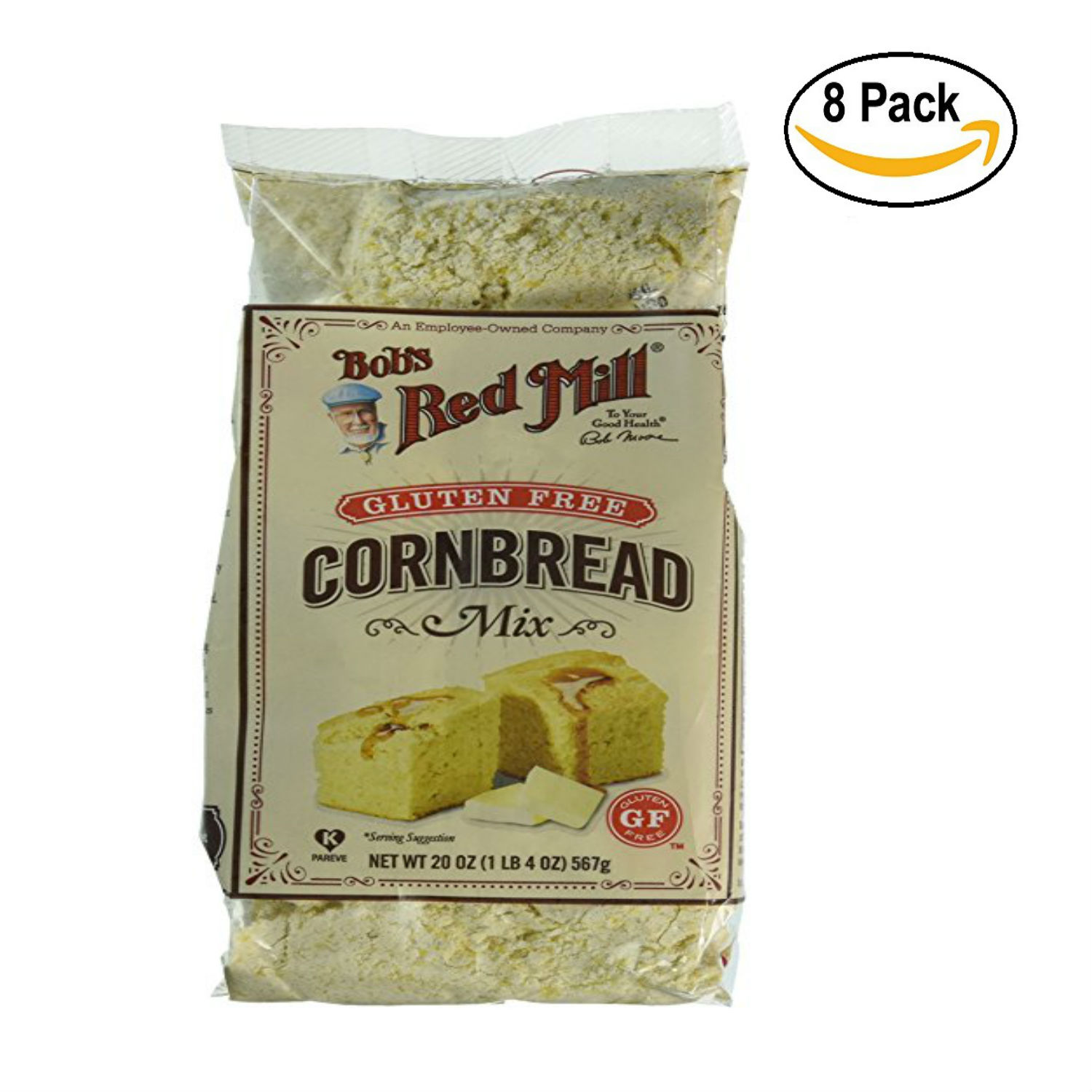 BOBS RED MILL, MIX GF CORNBREAD, 20 OZ, ( Pack of 4 x 2 )