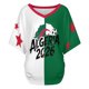 thumbnail image 5 of Women's Football Graphic T-Shirt, Women's V Neck Short Sleeve Soccer Fan T Shirt with Names Print Casual for Soccer Tournament 2026 Green Size: M, 5 of 5