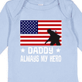 thumbnail image 4 of Inktastic Military Soldier Daddy Always My Hero Boys or Girls Long Sleeve Baby Bodysuit, 4 of 5