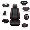 thumbnail image 2 of Fit for Ford 98% Models,2Pcs Waterproof Faux Leather Car Seat Cushions,Car Interior Protectors,Airbag Compatibility,Seat Covers for Car(Red&Black), 2 of 6