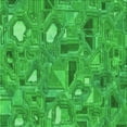 thumbnail image 1 of Ahgly Company Machine Washable Indoor Square Transitional Neon Green Area Rugs, 5' Square, 1 of 7
