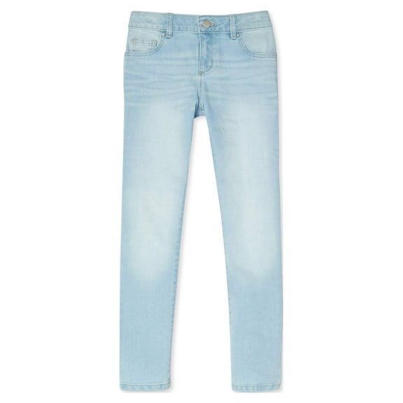 Wonder Nation Girls Kid Tough Skinny Jeans, Sizes 5 -18 & Plus