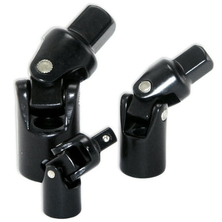 Universal Joint - 3 Piece Universal Swivel Head Impact Joints Hand Tool 1/4