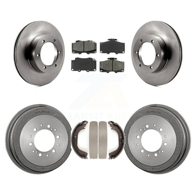 Transit Auto Front Rear Disc Brake Rotors Semi-Metallic Pads and Drum Kit for Car Toyota Pickup 4Runner K8S-103199