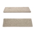 thumbnail image 4 of Pure Era Bullnose 9" x 30" Carpet Stair Treads Protector Cover Indoor Non Slip Self Adhensive Set of 14,Cream Gray/Tan Gray, 4 of 13