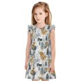thumbnail image 1 of Vsdgher Chemises de Nuit d'Hiver Animaux de la Forêt pour Filles Manches Courtes à Volants Robe de Nuit Pyjama pour Fête Pyjama-TTG, 1 of 6