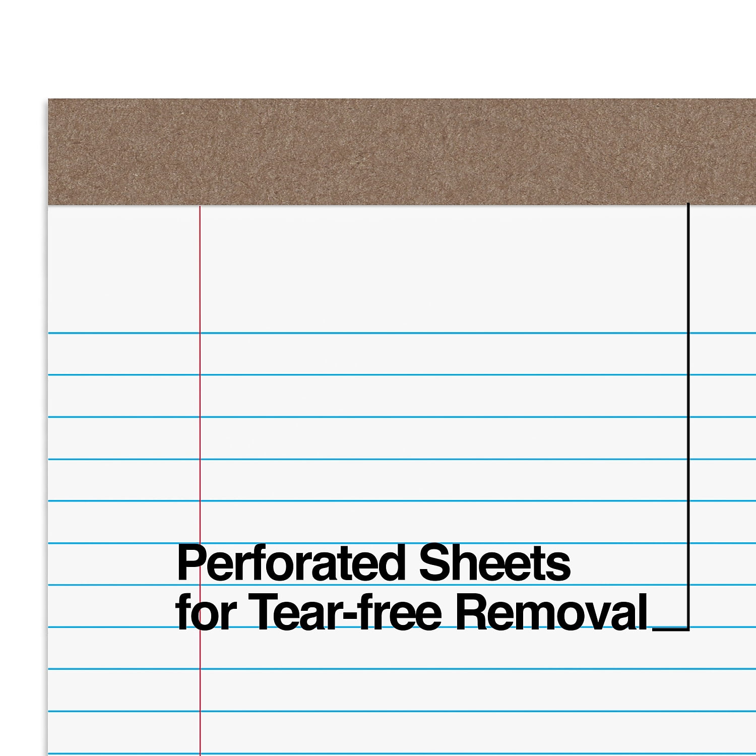 Staples Notepads 8.5" x 14" (legal) Wide Ruled White 50 Sheets/Pad 24/Carton TR59939/TR581VS