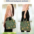 thumbnail image 4 of FORMRS Womens Corduroy Tote Bag Crossbody Shoulder Handbag with Pocket, Yellow Christmas Gingerbread, 4 of 7