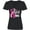 AB-Black, variant on Inktastic Breast Cancer Awareness I Support My Wife with Pink Ribbon Women's V-Neck T-Shirt