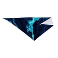 thumbnail image 2 of Honeii Blue Marble And Gold print Pet Bandana，a stylish triangle accessory perfect for small to large dogs, puppies, and even cats, 2 of 5