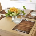 thumbnail image 4 of Ambesonne Rustic Place Mats Set of 4, Wooden Planks Image, Standard Size, Pale Caramel and Orange, 4 of 6