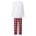 thumbnail image 4 of RUINIXCW Family Christmas Pajamas Matching Set Long Sleeve Crew Neck Tops and Pants, 4 of 7