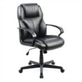 thumbnail image 3 of CorLiving Colin Black PU Fabric Upholstered Ergonomic Adjustable Height and Tilting Executive Office Chair– Comfy Desk Chair, Arm Chair, Computer Desk Chair, Home Office Chairs for Back Support, 3 of 4