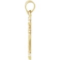 thumbnail image 2 of 14k Yellow Gold Religious Faith Cross Pendant Necklace With Diamond 16x11.5mm - Pendant for Women, 2 of 2