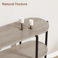 thumbnail image 3 of IdeaHouse Entryway Console Table, 3 Tier Industrial Metal Sofa Table, Behind Couch Table, Farmhouse Hallway Table for Entry, Living Room, Kitchen, and Dining Room - Grey, 3 of 7