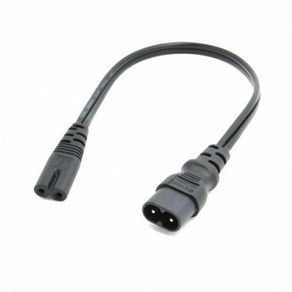 Chenyang CY IEC 60320 C8 Plug to C7 Receptacle Male to Female Extension Power Supply Main Adapter Cable 30cm Cable