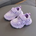 thumbnail image 2 of enyan Little Girl Sneakers Boys Girls Tennis Shoes Kids Lightweight Breathable Sneakers Lace-up Running Athletic Shoes,Purple,Size 10, 2 of 7