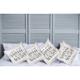 thumbnail image 2 of Ambesonne Saying Throw Pillow Cover 4 Pack, Love Inspiration Strokes, 20", Dark Blue Grey White, 2 of 5
