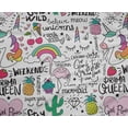 thumbnail image 5 of oneOone Polyester Spandex Blush Pink Fabric Unicorn Pattern Craft Projects Decor Fabric Printed By The Yard 56 Inch Wide, 5 of 6