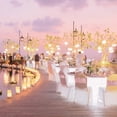 thumbnail image 5 of 5/10/20pcs Sequin Chair Sashes 5.9"x13.78" Stretch Spandex Bands Sparkling Chair Cover Decorations for Wedding Banquet Party Festival Home Decor (Pink), 5 of 7