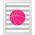 thumbnail image 1 of Robinson, Tamara 20x24 White Modern Wood Framed Museum Art Print Titled - Basketball Stripes, 1 of 4