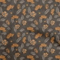 thumbnail image 1 of oneOone Tissu Cambric Coton Marron Floral Rétro Matériel de Robe Tissu Imprimé Tissu au Mètre 42 Pouces de Large, 1 of 5