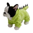 thumbnail image 3 of Green Fleece Four-Legged Costume for Pets, Warm Dog & Cat Clothes Cozy Winter Dino Outfit Bienvenido, 3 of 8