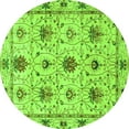 thumbnail image 1 of Ahgly Company Indoor Round Abstract Green Modern Area Rugs, 6' Round, 1 of 4